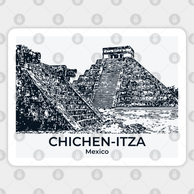 Chichen-Itza - Mexico Magnet by Lakeric